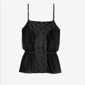Express Lace Peplum Cami